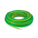 10m de Câble Terre souple 6mm² - H07VK - vert jaune