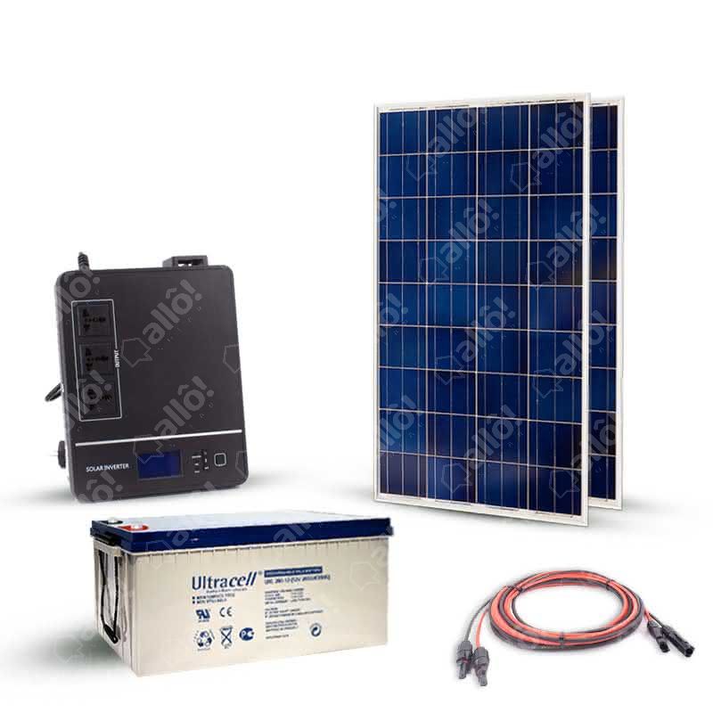 Kit solaire 10 Wc 220 Volts - 250VA - 200 Watts