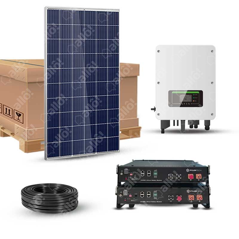 Kit solaire 4kWc 230V autoconsommation stockage lithium 4.8kWh - Sofar -  Dyness