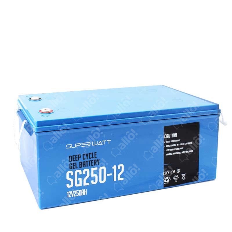 Batterie 250Ah 12V GEL - SG250 - SUPERWATT