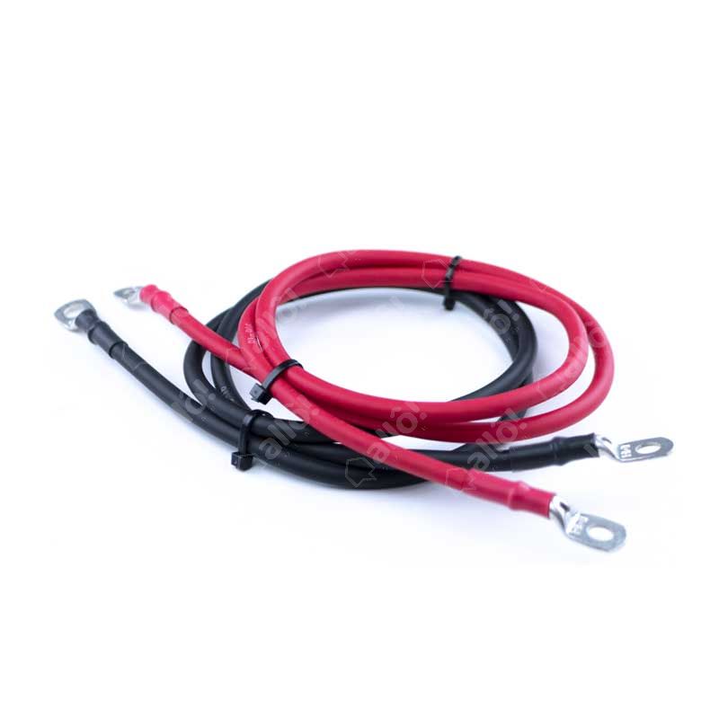 2 x 1m câble souple batterie rouge et noir 16 mm² - M8