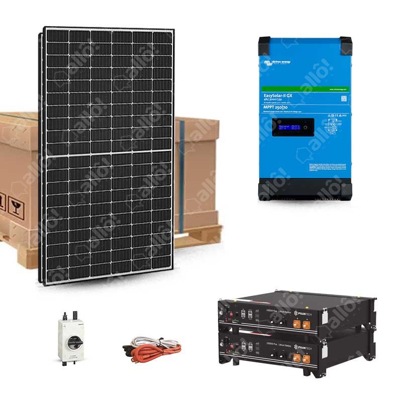 Kit solaire 230Wc - 12V - autonome - stockage 1.2kWh