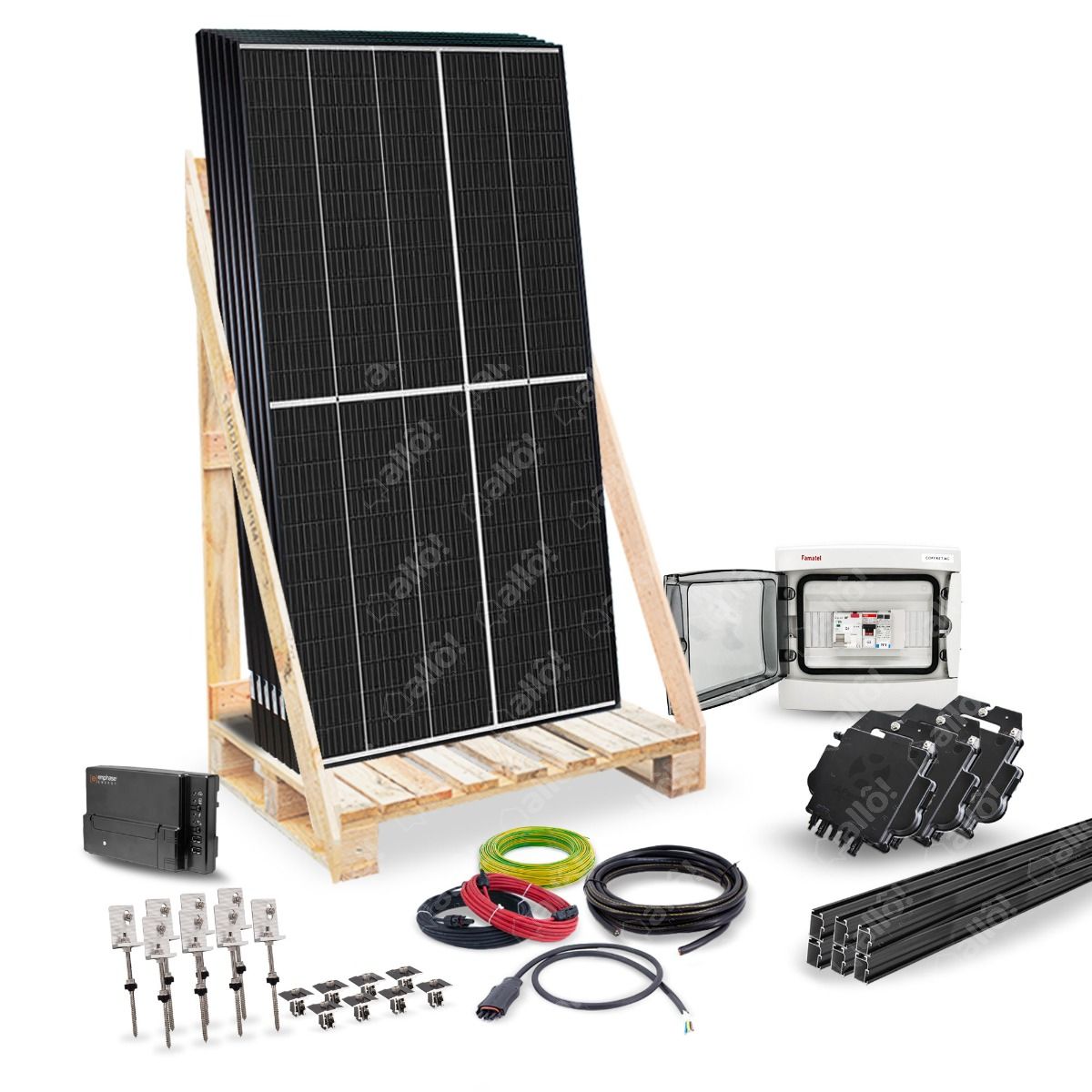Kit solaire - COMPLET - 2460Wc - autoconsommation - APS