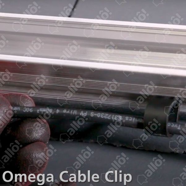 Supports de chemin de câbles Oméga 24X24