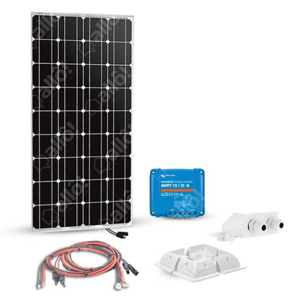 Kit solaire 150Wc 12V autonome camping-car/bateau - Allo Solar