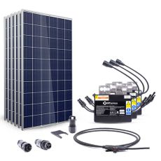 Kit solaire 1000W 230V - autonome - avec éolienne - stockage 2.4kW