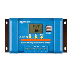 Régulateur de charge 10A PWM - LCD - USB - BlueSolar - Victron Energy