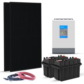 Kit solaire 840Wc - 230V - autonome - stockage Lithium 2.4kWh