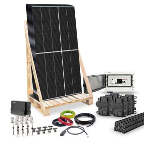 Kit solaire 2460Wc - PRO - COMPLET - autoconsommation - Fixation tôle ondulée - IQ ENPHASE ®