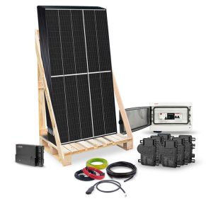 Kit solaire 2460Wc - PRO - COMPLET - autoconsommation - Fixation sol - IQ8 ENPHASE ®