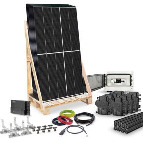 Kit solaire autoconsommation hybride triphasé 3kWc