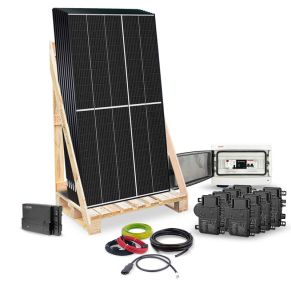 Kit solaire 3300Wc - PRO - COMPLET - autoconsommation - Fixation sol - IQ ENPHASE ®