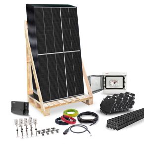 Kit solaire 3320Wc - PRO - COMPLET - autoconsommation - Fixation tôle ondulée - APS