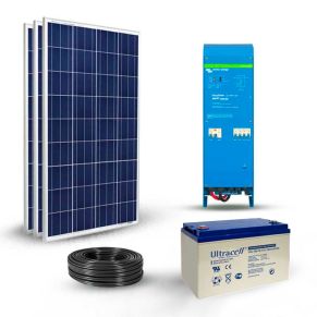 Kit solaire 450Wc - 230V - autonome - stockage 2.4kWh - Victron Energy